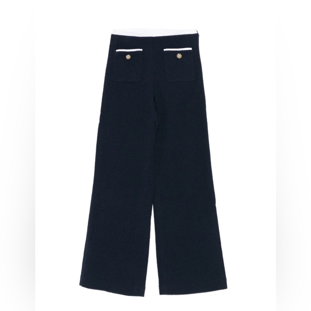 Maje Straight-Leg Tweed Trousers